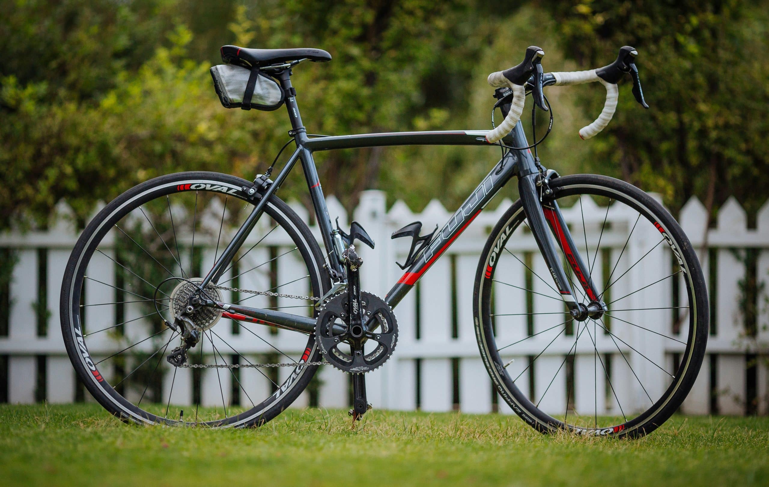 E-bike standing on grass